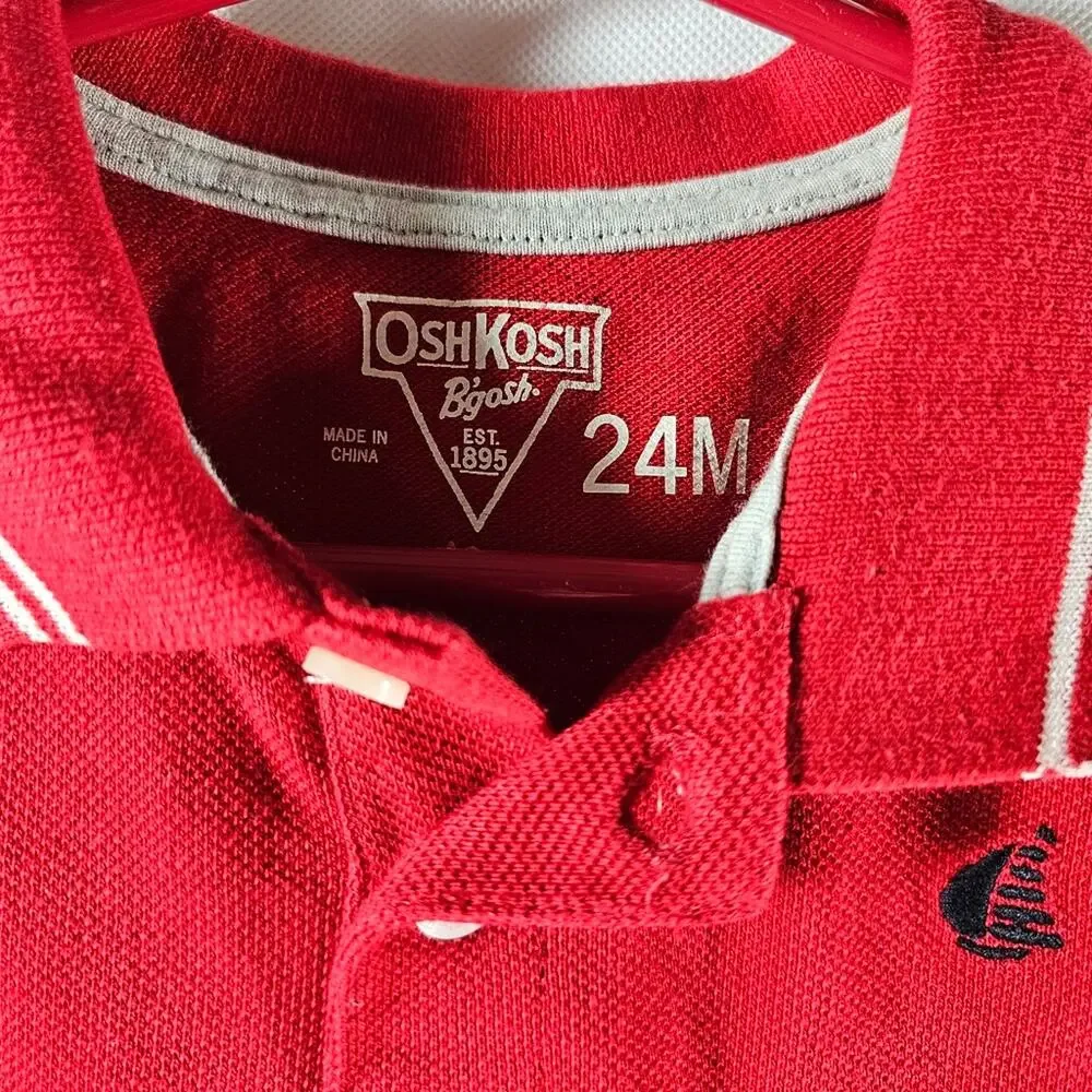NWT OshKosh B'Gosh Short Sleeve One-piece Snap Closure 24 Months